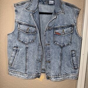 Jordache Light Blue Denim Vest